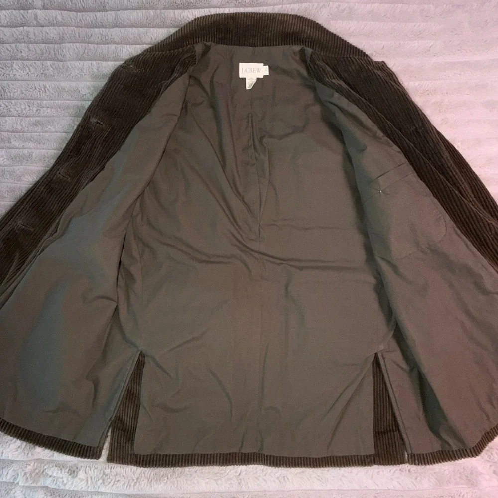J.Crew Mens‎ Small Brown Wale Corduroy Chore Jacket Utility Workwear Sports coat